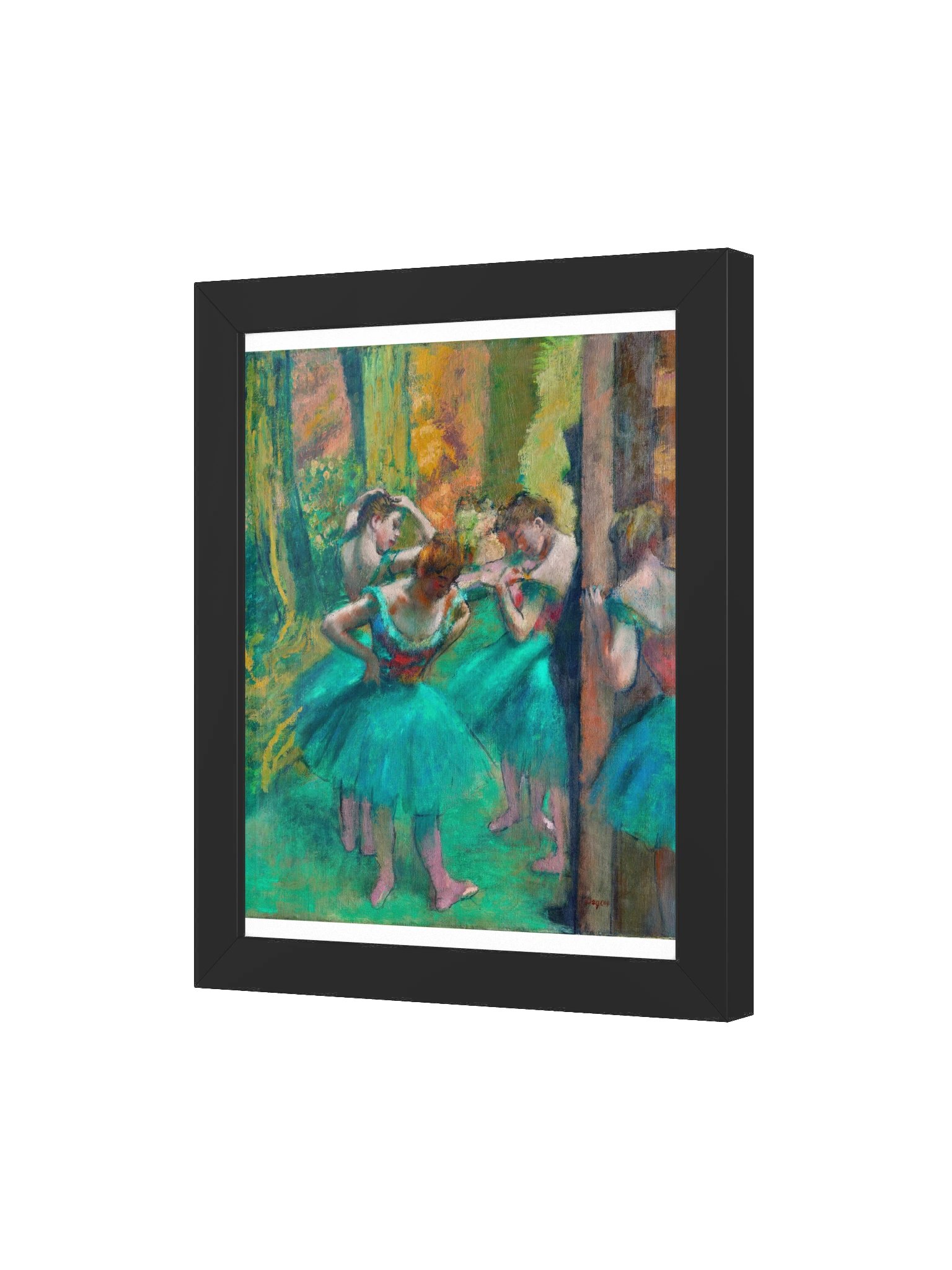 Dancers, Pink and Green — Small Framed Matte Poster product image (7)