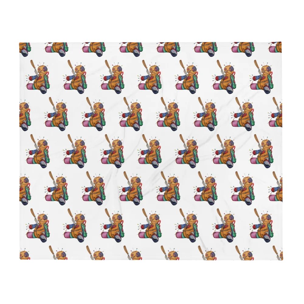 Stitches the Voodoo Doll Throw Blanket product image (1)