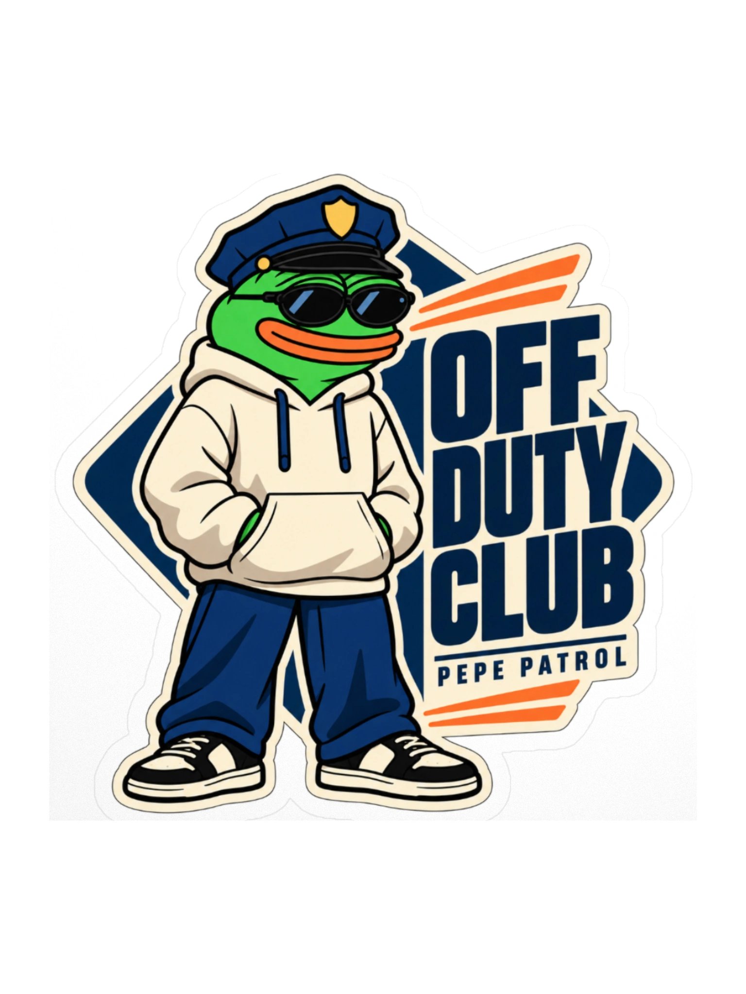 Off Duty Club Art Sticker product image (1)