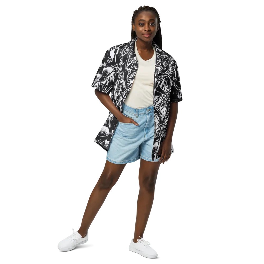 Gothic Tribal Fusion Hawaiian Shirt product image (3)