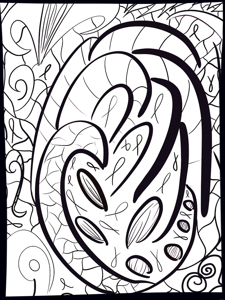 ~ Dragon EGG Coloring Page ~ product image (1)