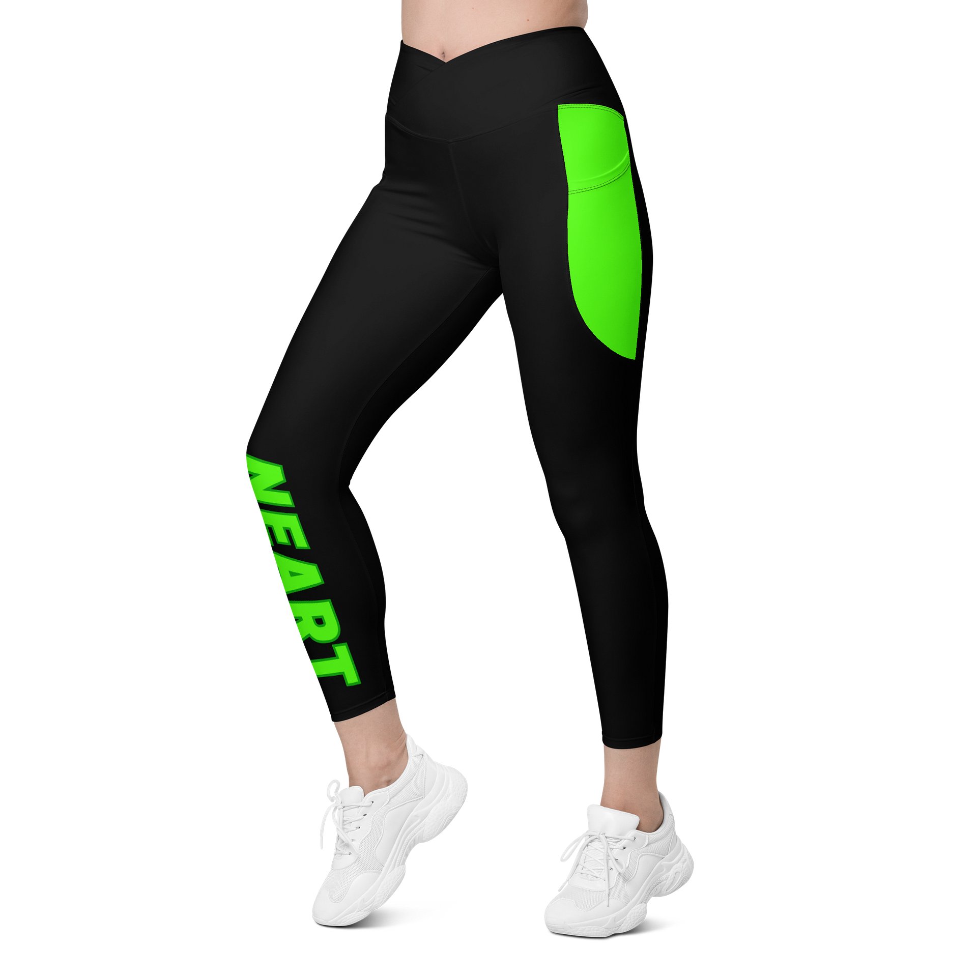 Neart | Crossover Semi Compression Workout Leggings with Pockets & Sun protection product image (3)