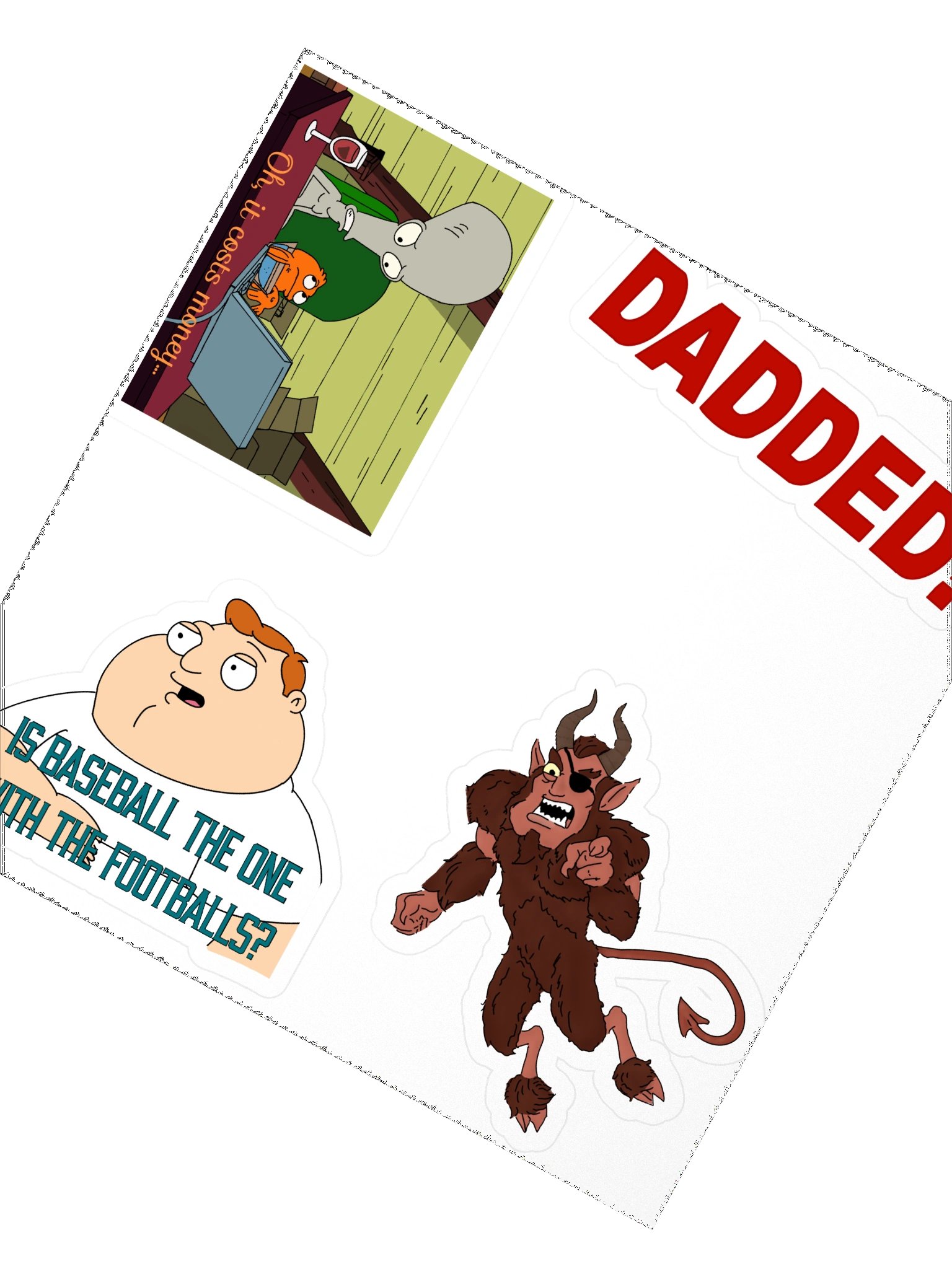 American Dad Kiss Cut Sticker Collection product image (2)