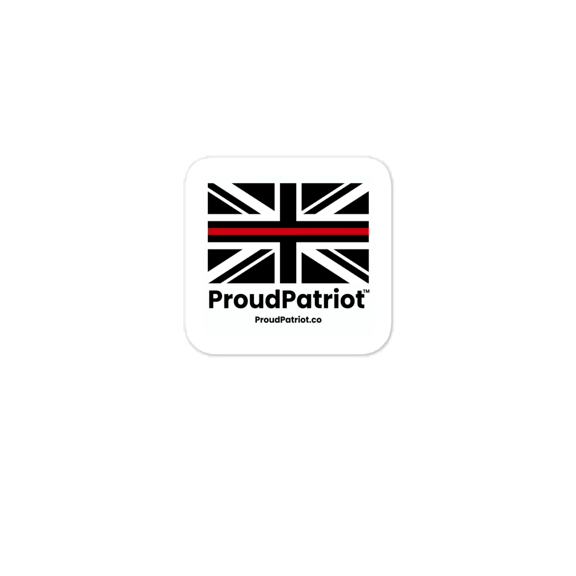 British Thin Red Flag Vinyl Sticker product image (1)