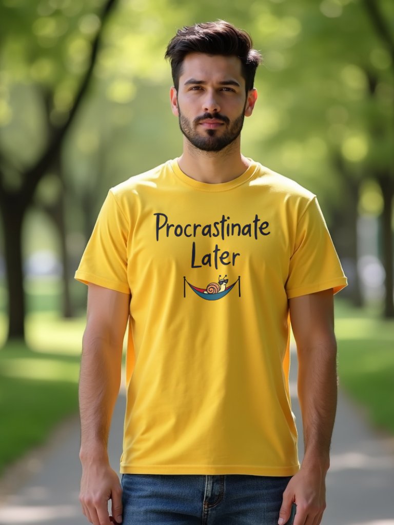 Chillaxing Snail 'Procrastinate Later' Tee product image (6)