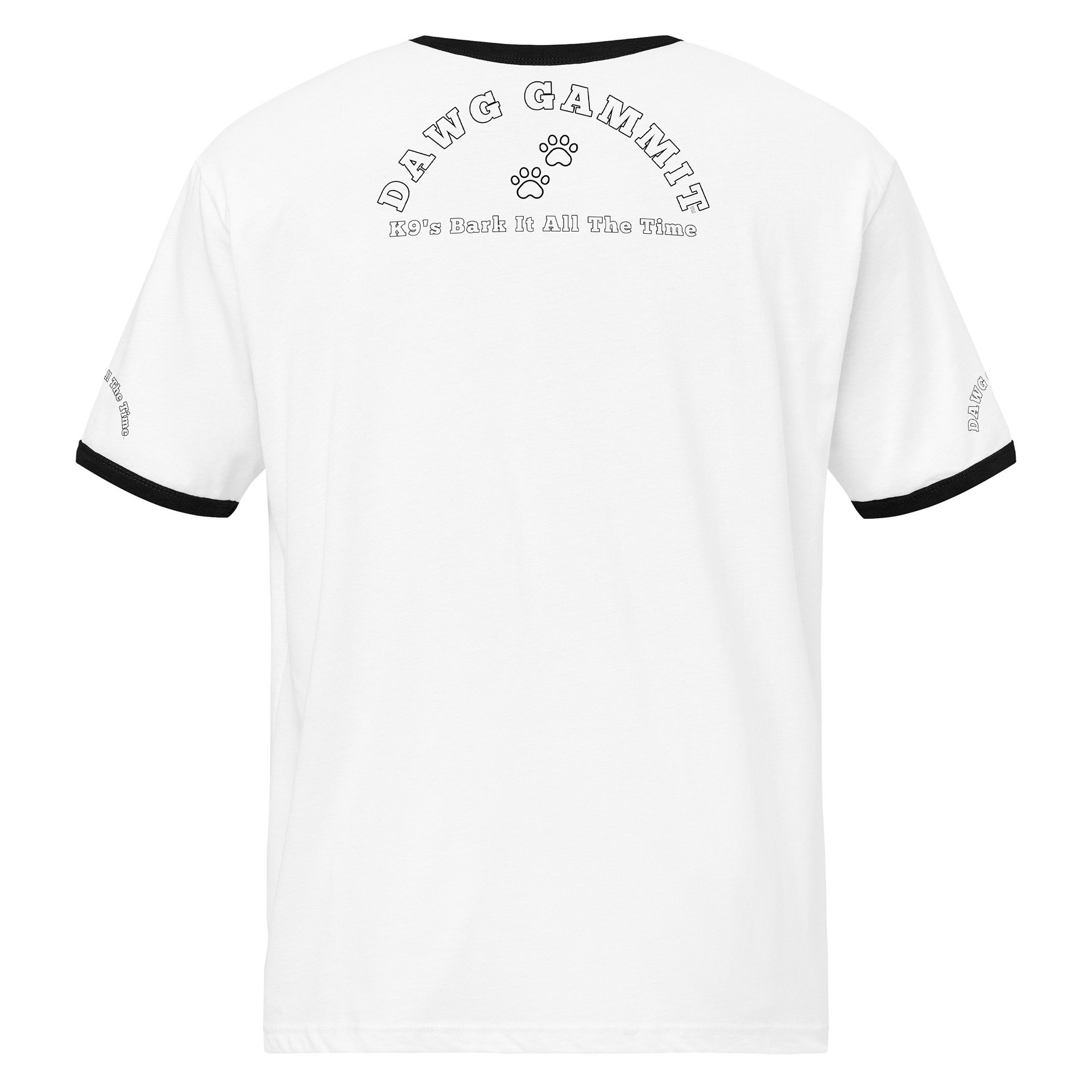 DAWG GAMMIT™ Cool Dawg Black White Ringer Tee product image (2)