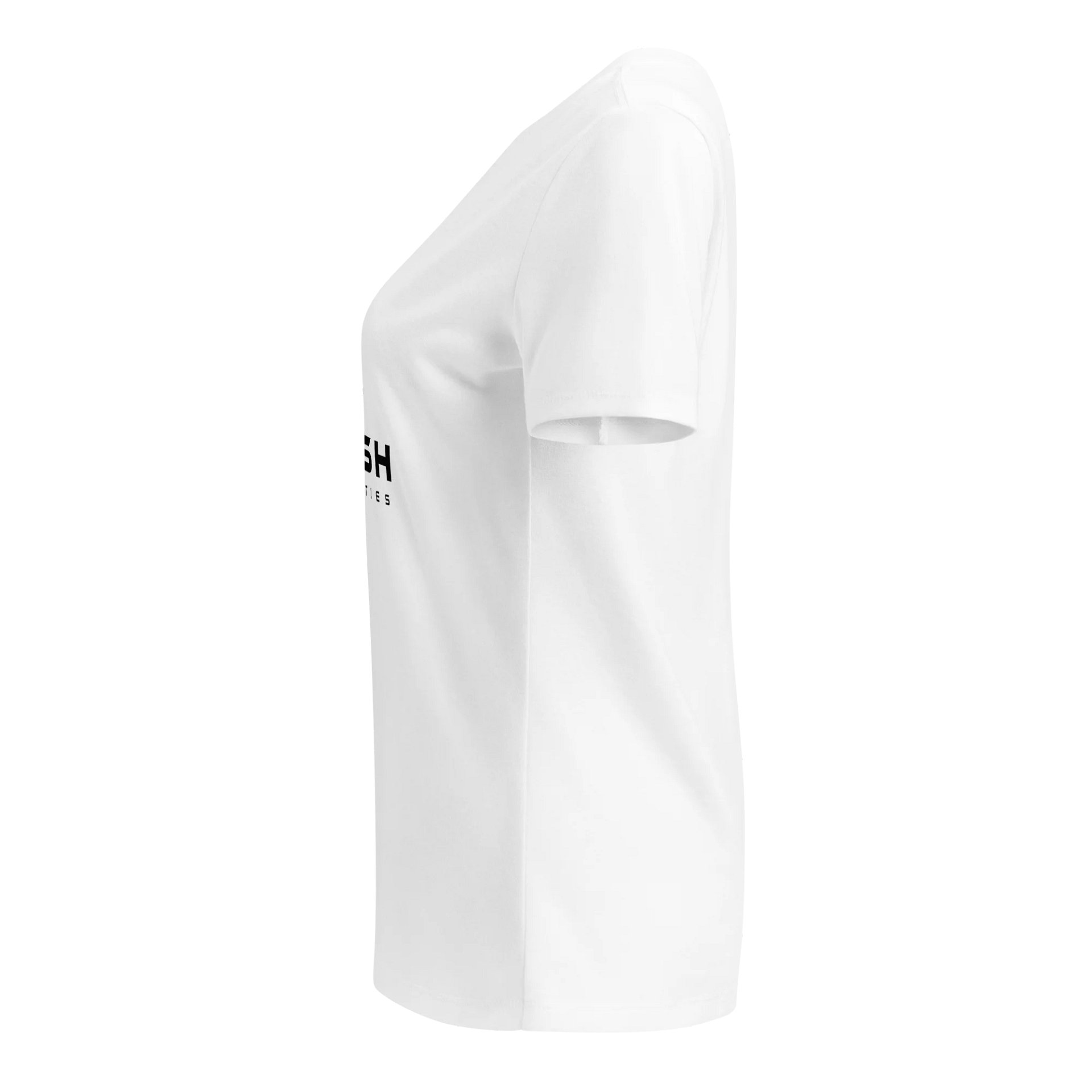Plush Women's Relaxed V-Neck T-Shirt - White product image (2)