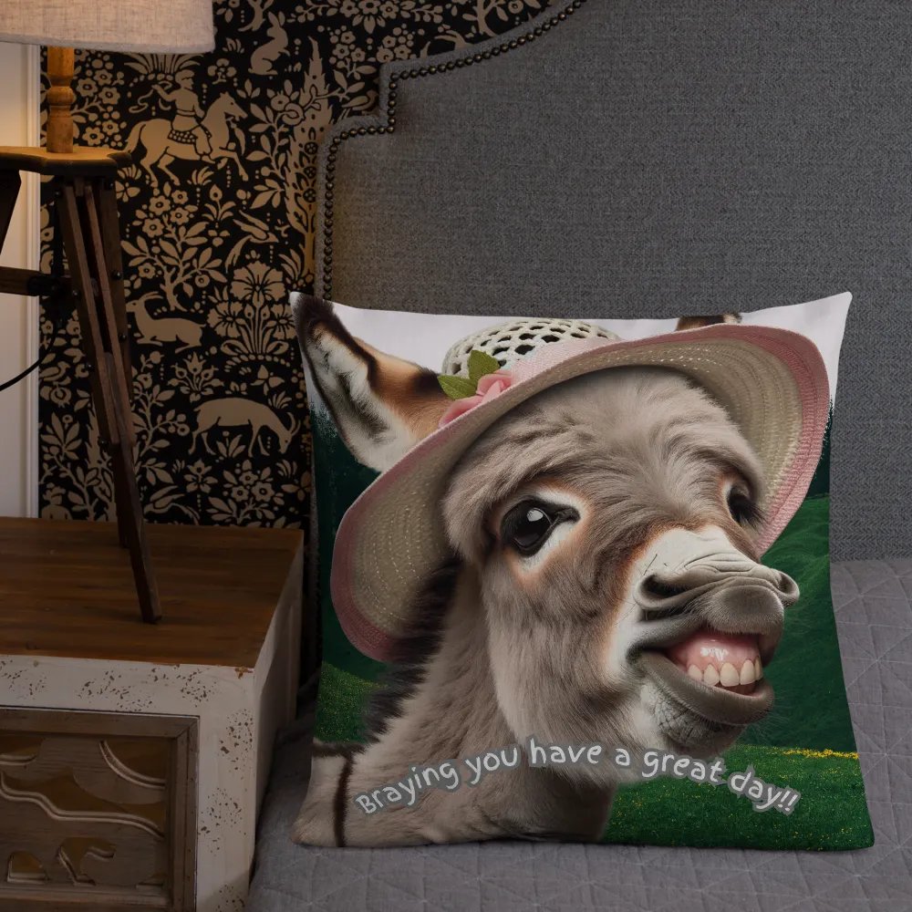 Braying Donkey Throw Pillows product image (2)