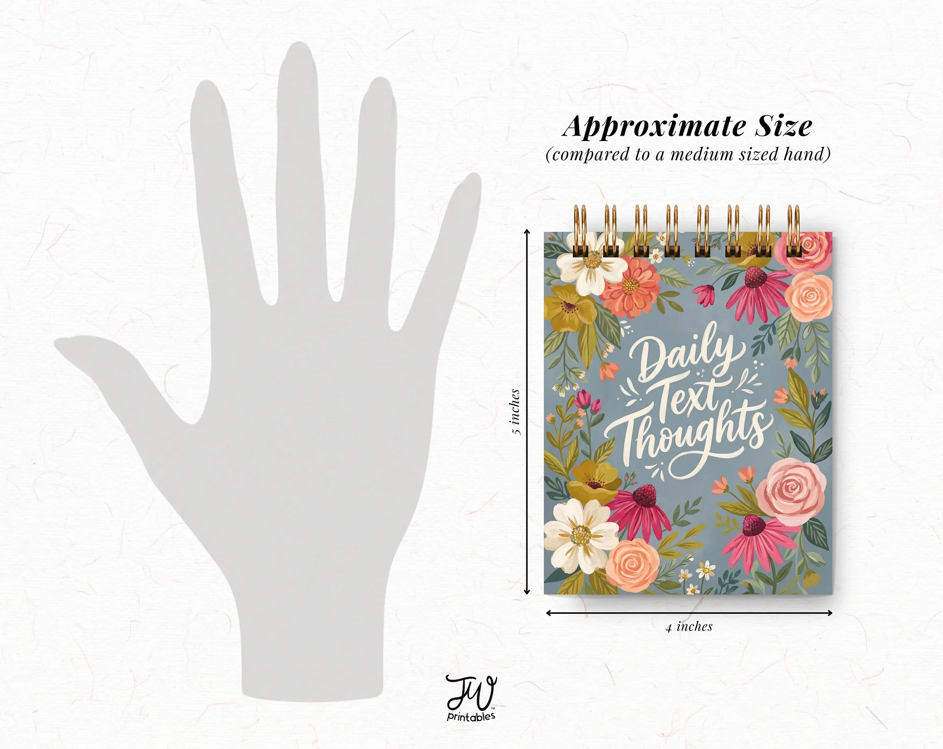 Daily Text Thoughts Mini Jotter Notebook product image (4)