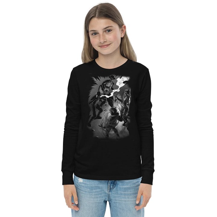 Shadows on the Silver Strings - Sliver Jack - BearBella+Canvas Youth Long Sleeve T-Shirt product image (1)