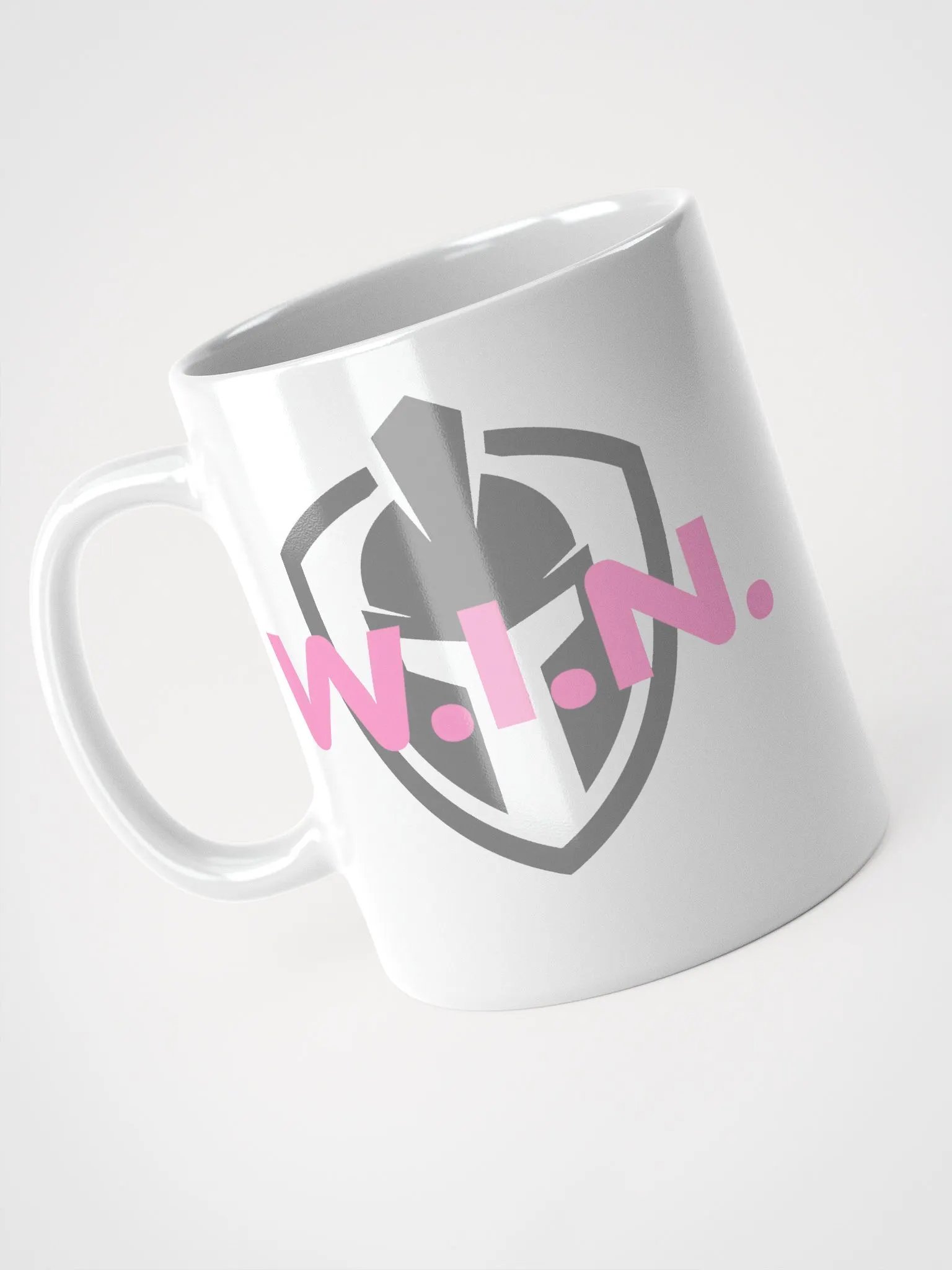 Mind Armor - White Glossy Mug - Pink Logo product image (7)