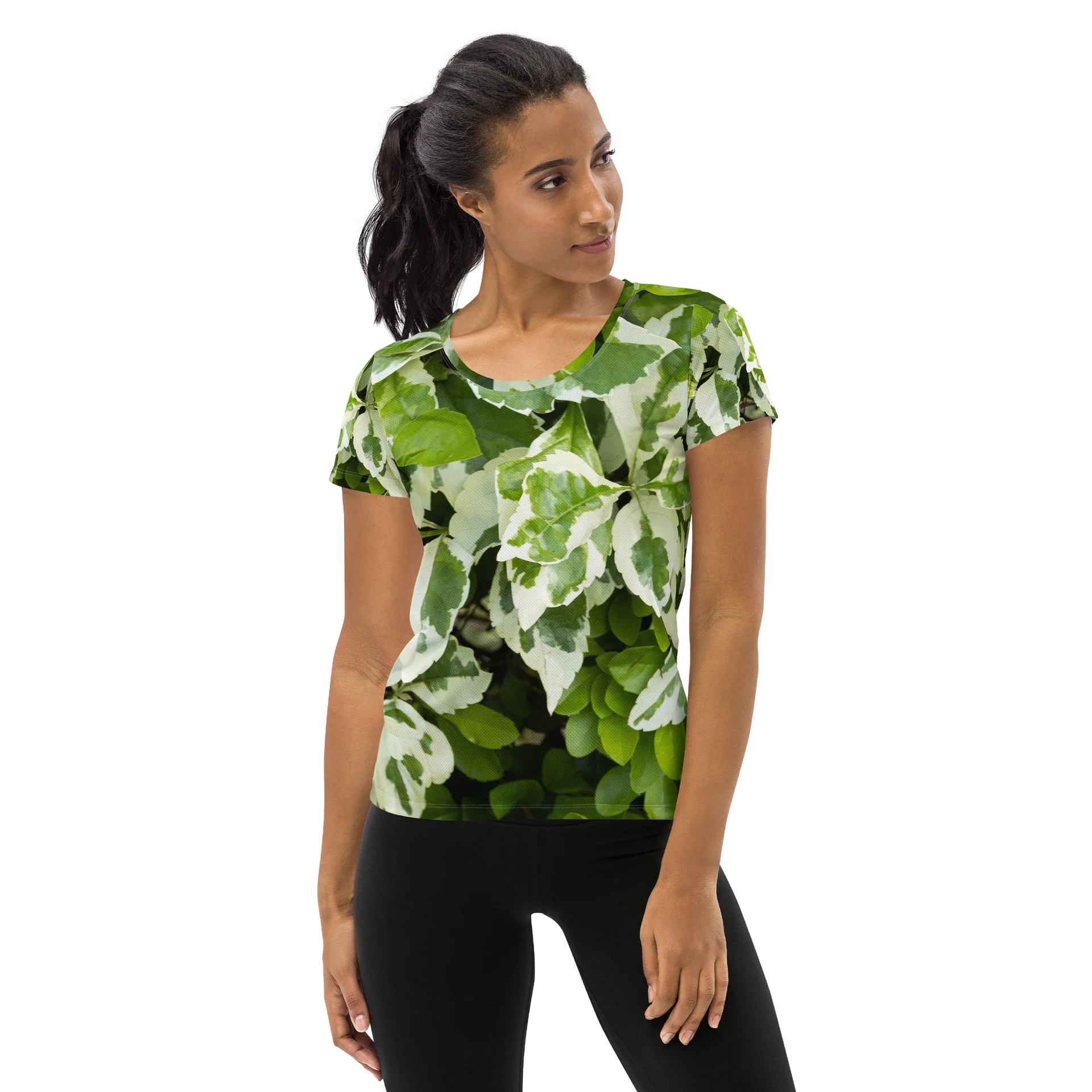 Moss & Parch All-Over Print Women's Athletic T-Shirt product image (1)