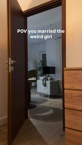 Did you see it? 😂👀 

Life when you marry the weird girl lol 

#weirdgirl #mywifeisweird #adhdmemes #adhdwife #couplememes