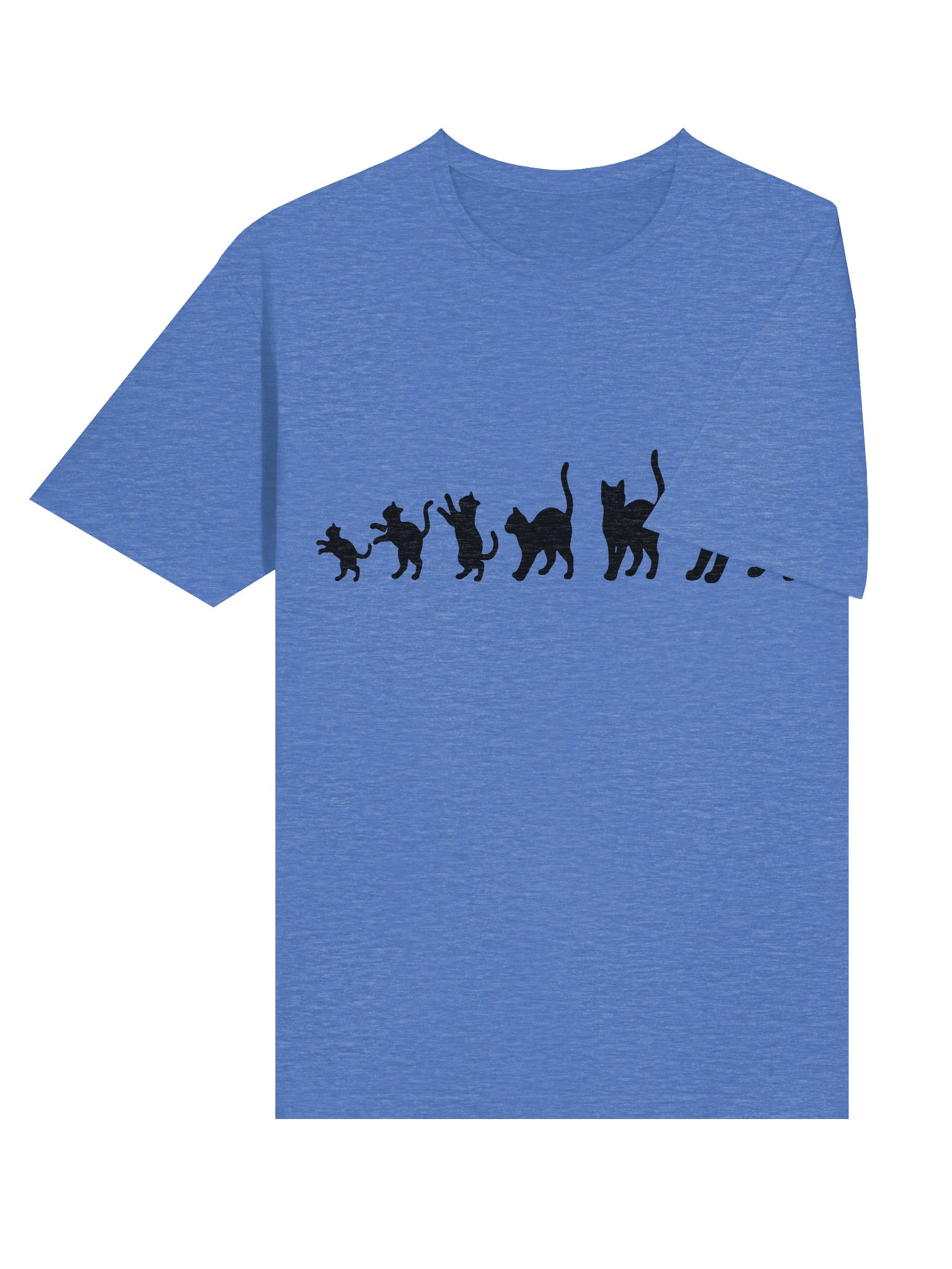 Pawsitive Progression: Premium Cotton Feline Graphic Tee product image (6)