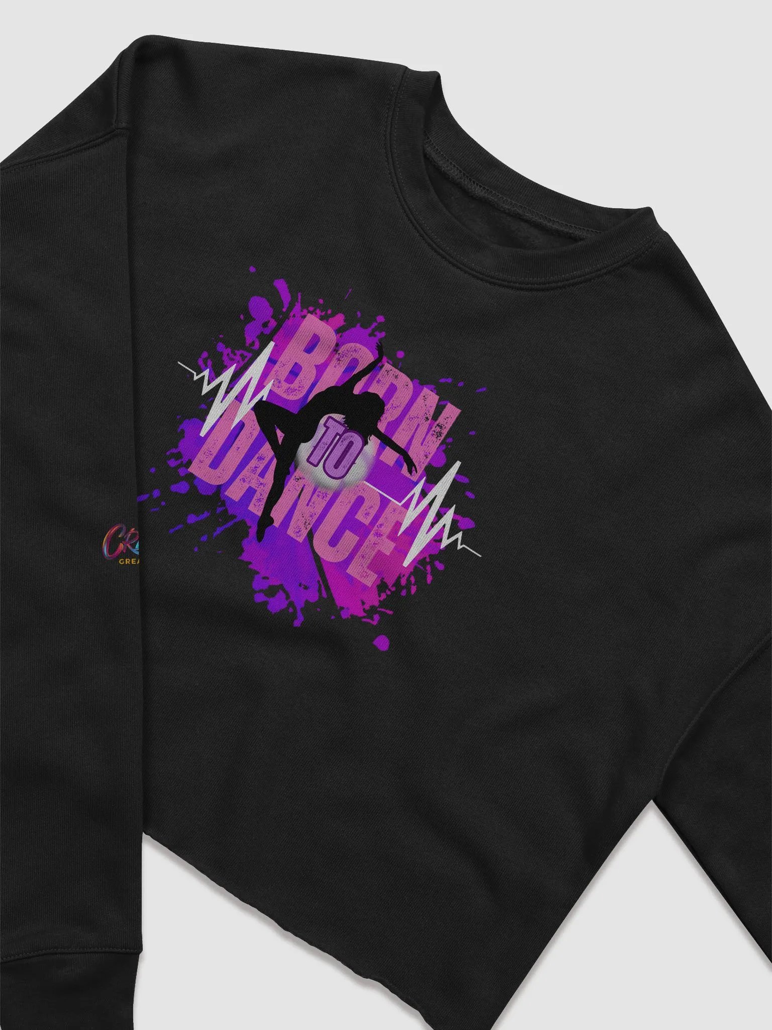 Born to Dance Her Silhouette Crop Sweatshirt product image (15)