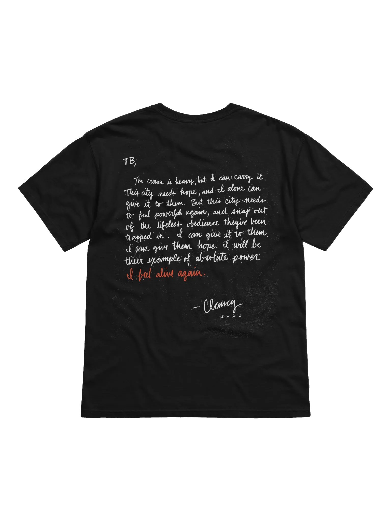 Clancy's Final Letter Tee product image (2)
