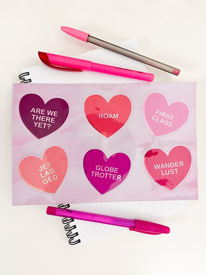 Conversation Hearts Sticker Sheet product image (1)