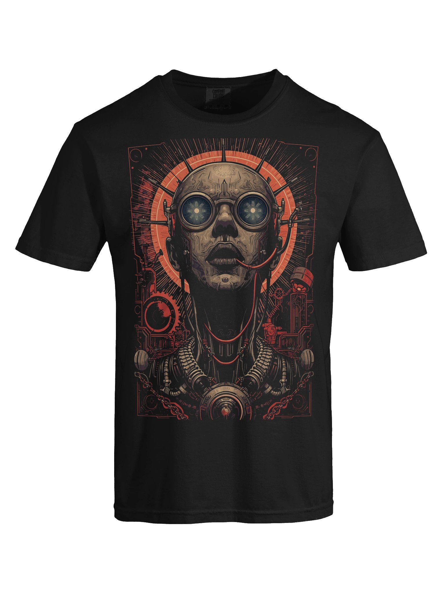 Retro Cyborg Halo Heavyweight T-Shirt product image (2)