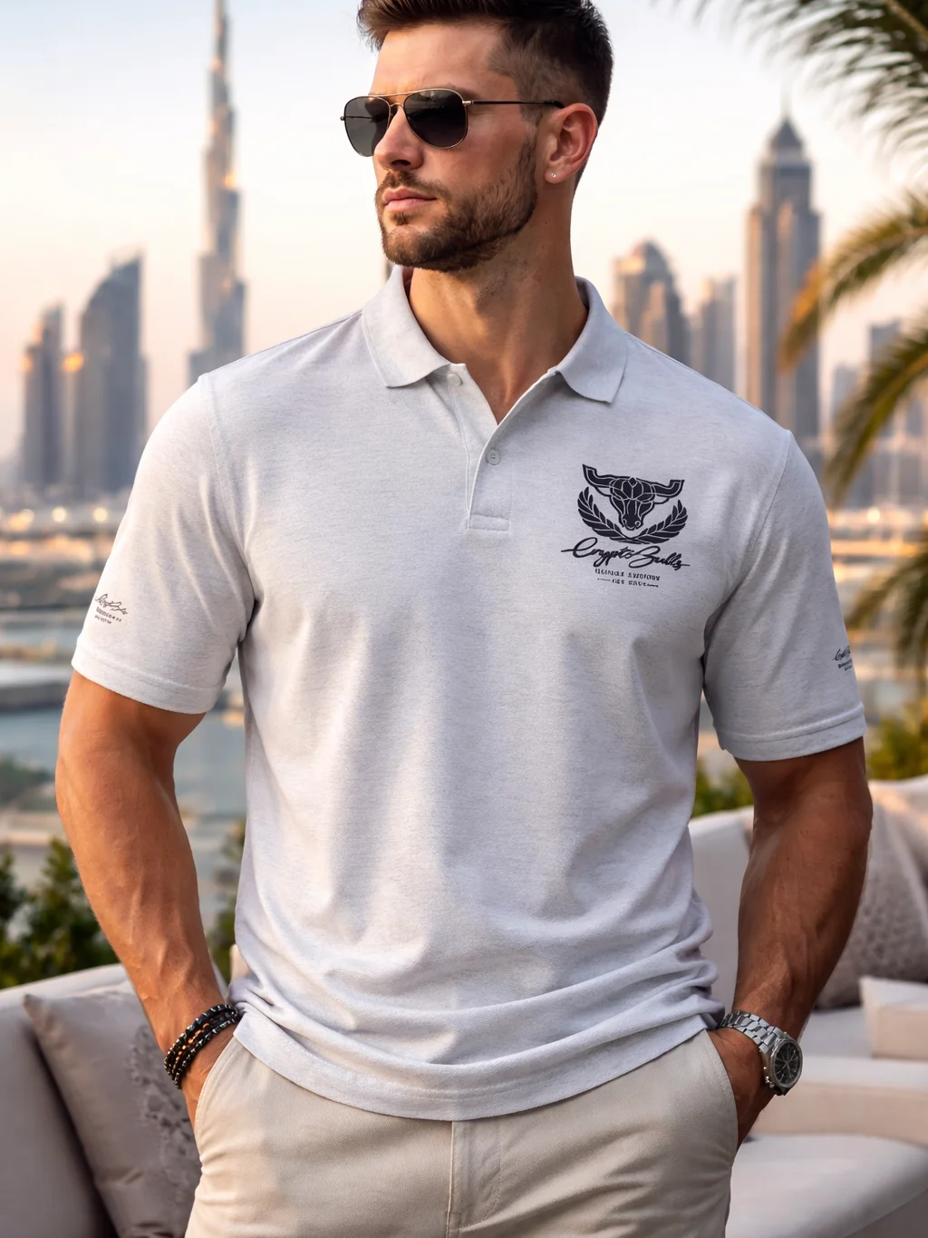 Bullish Executive Polo — Black Crest - Men’s Collection product image (1)