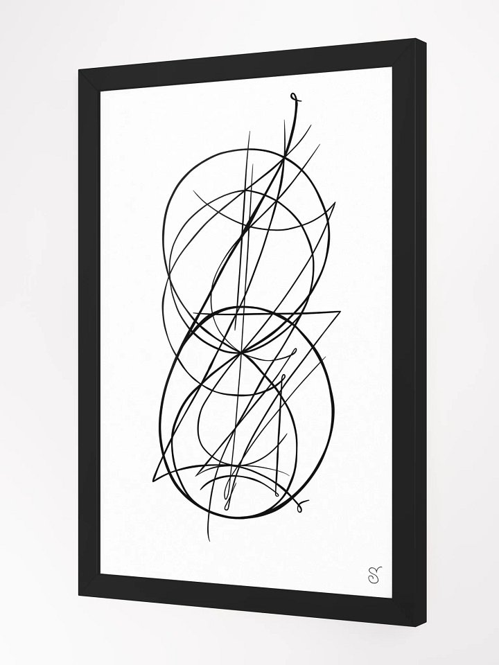 Interlocking Minimalistic Poster Art - Abstract Image No. 8 product image (2)
