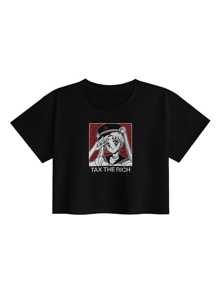 TAX THE RICH ! Croptops. black vers. product image (1)
