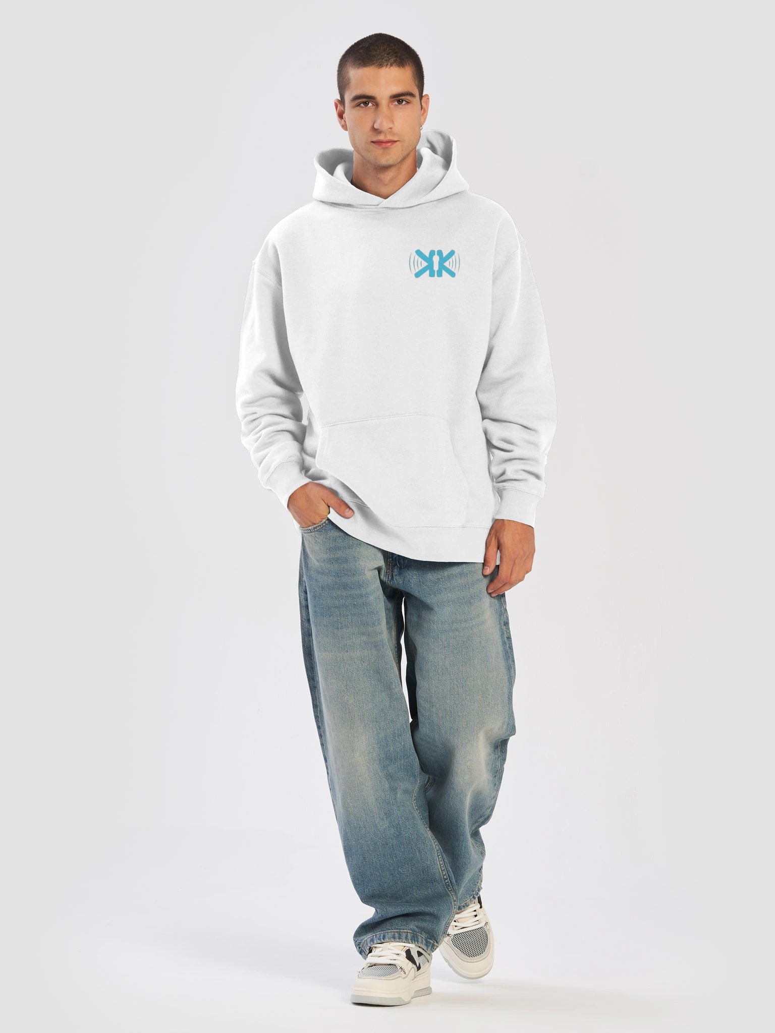 KIUK White Hoodie product image (17)
