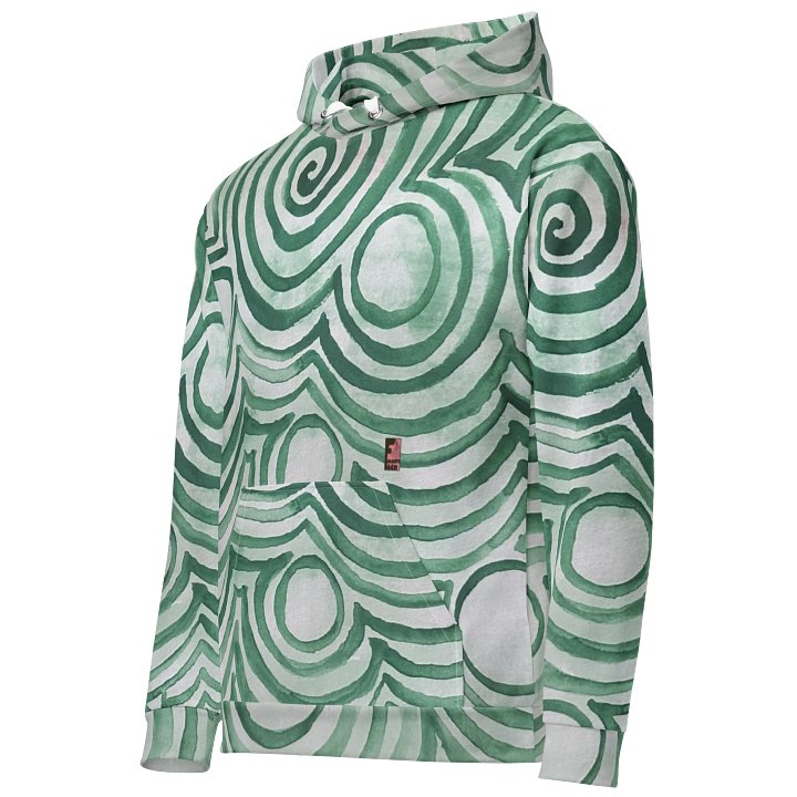 "Green Swirl" Pullover Hoodie product image (2)
