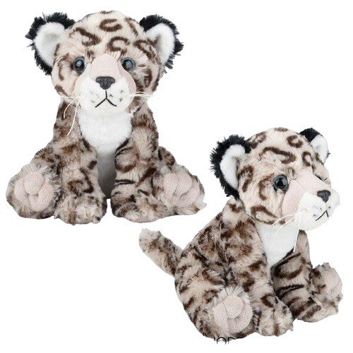 Cute 10" Snow Leopard Plush - Soft Stuffed Anime Style Mountain Cat Toy product image (3)