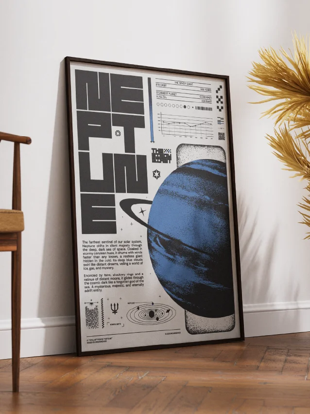 Dominion : Neptune — Bold Brutalist Digital Print for Modern Interior product image (3)