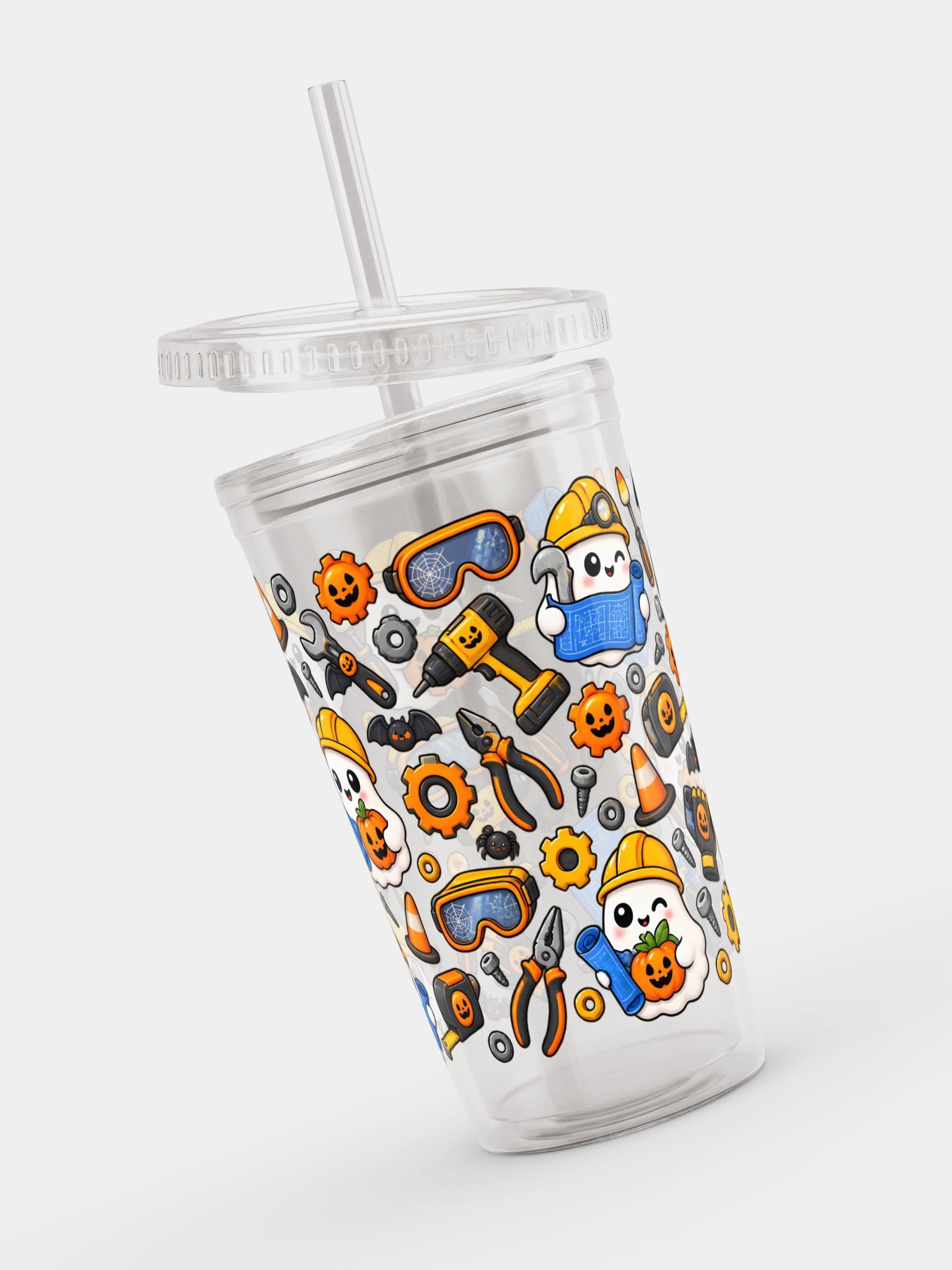 Halloween X Engineer Mashup Clear Wall Tumbler 16 Oz (473 ml) product image (4)