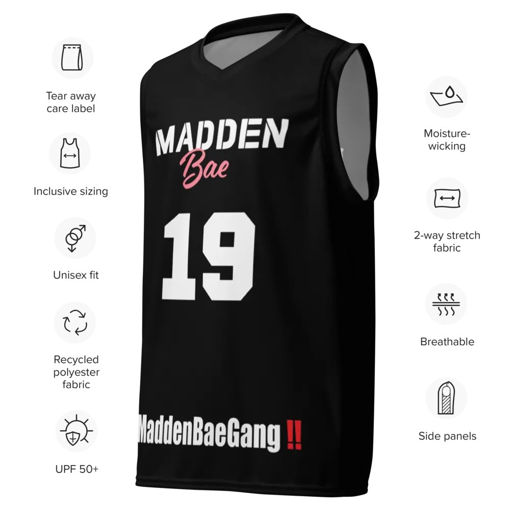 Madden Bae Jersey 👨‍🎨 (Black + White Logo) product image (8)