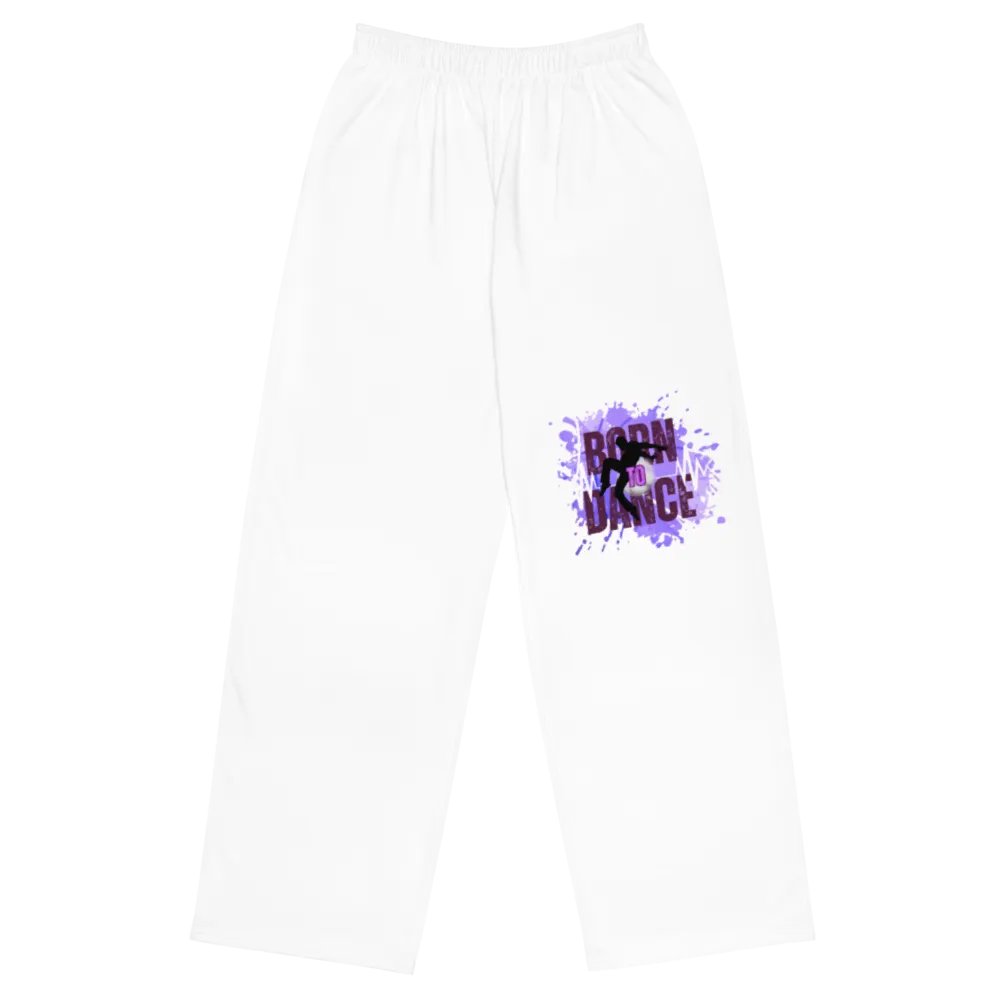 Born to Dance His Silhouette Rhythm Splatter Wide-Leg Pants product image (1)
