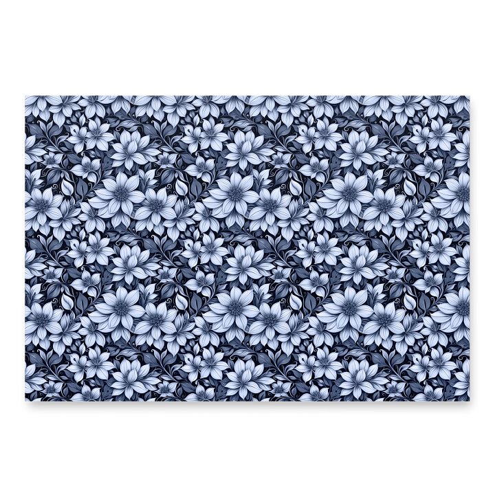 Indigo Flowers Paper Sheet product image (2)