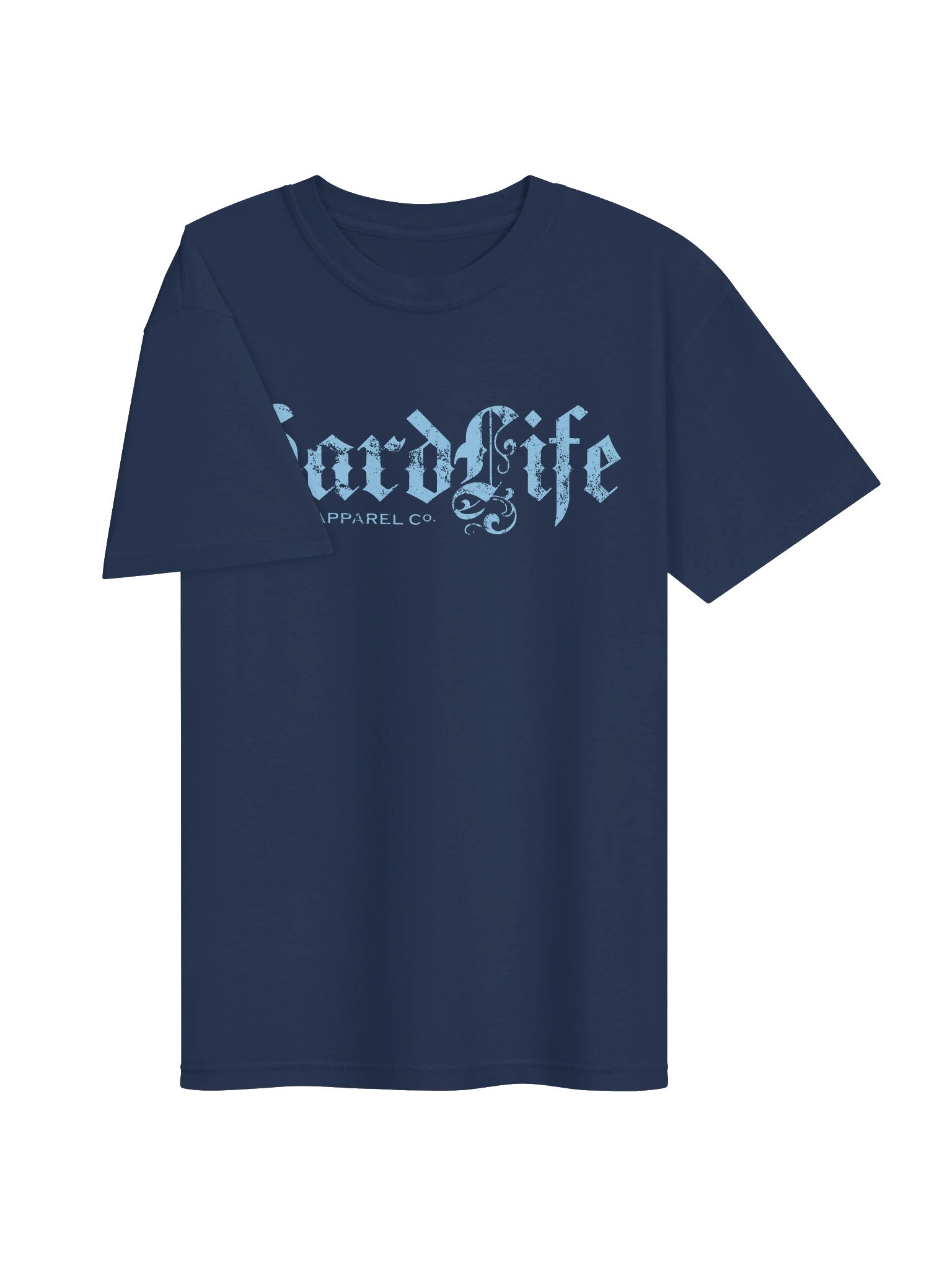 OG Logo - Distressed Light Blue on Navy Tee product image (3)