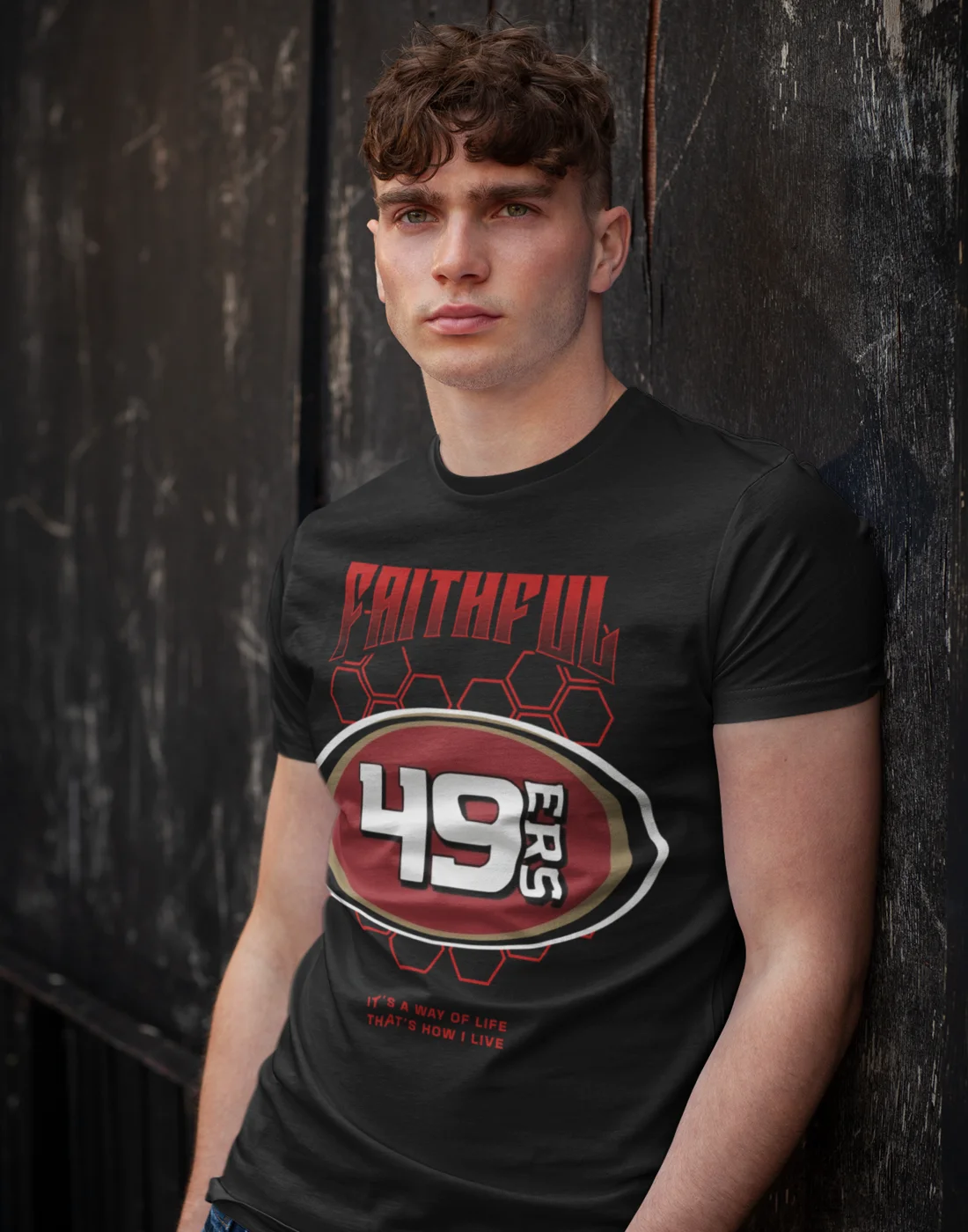 Faithful 49ers Tshirt (Black or White) product image (2)