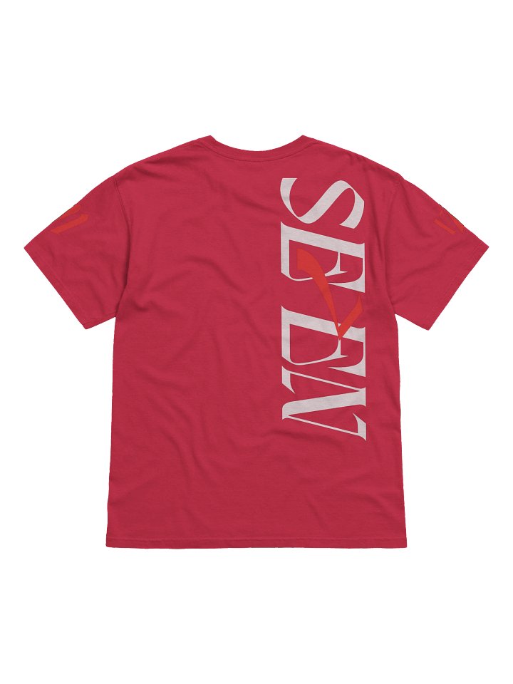 VII Logo Red Heavyweight T-Shirt product image (4)