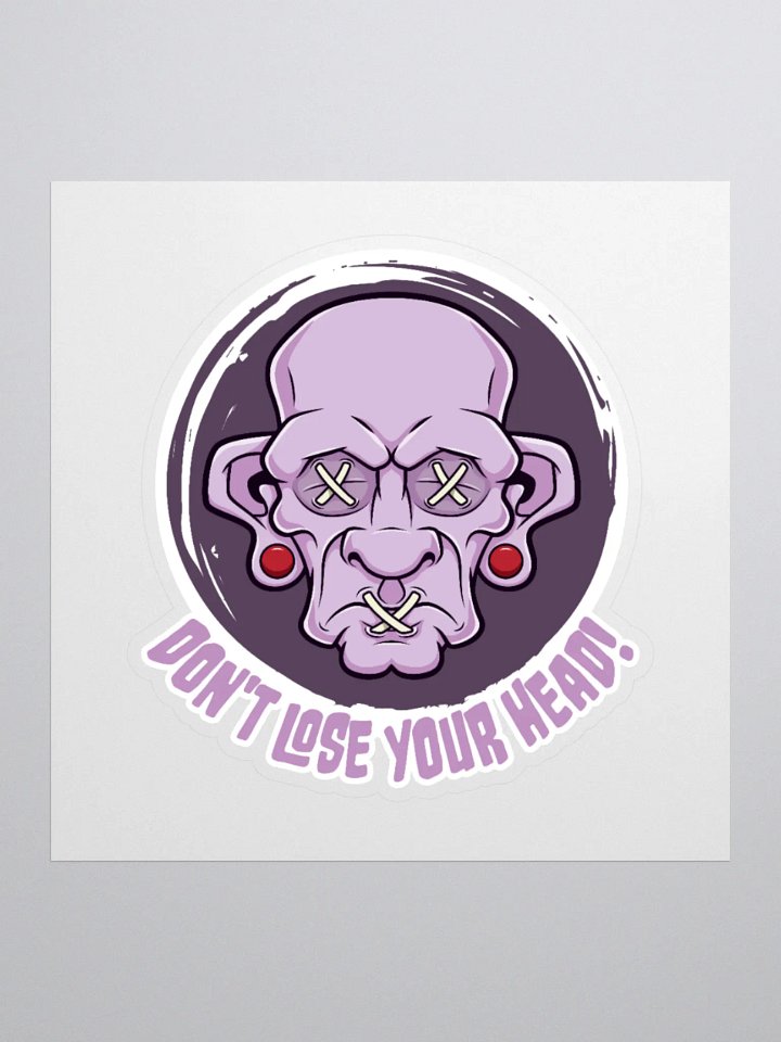 Don't Lose Your Head Retro Sticker product image (1)