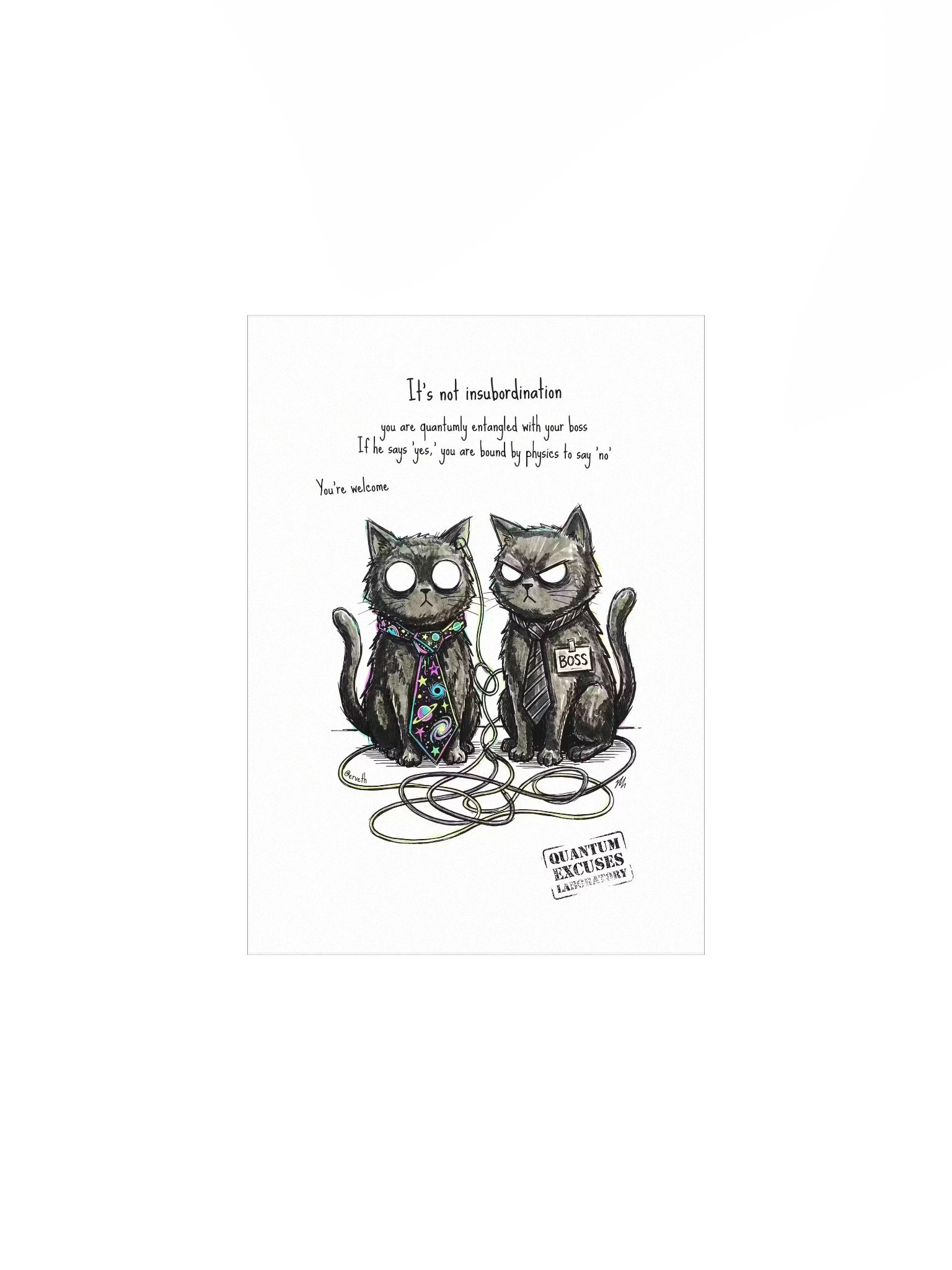Quantum Cat Tips VI – Workplace Entanglement product image (4)