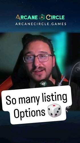 Our goal is to make it easy to bring players and storytellers together. With our plethora of new listing options, you can lis...