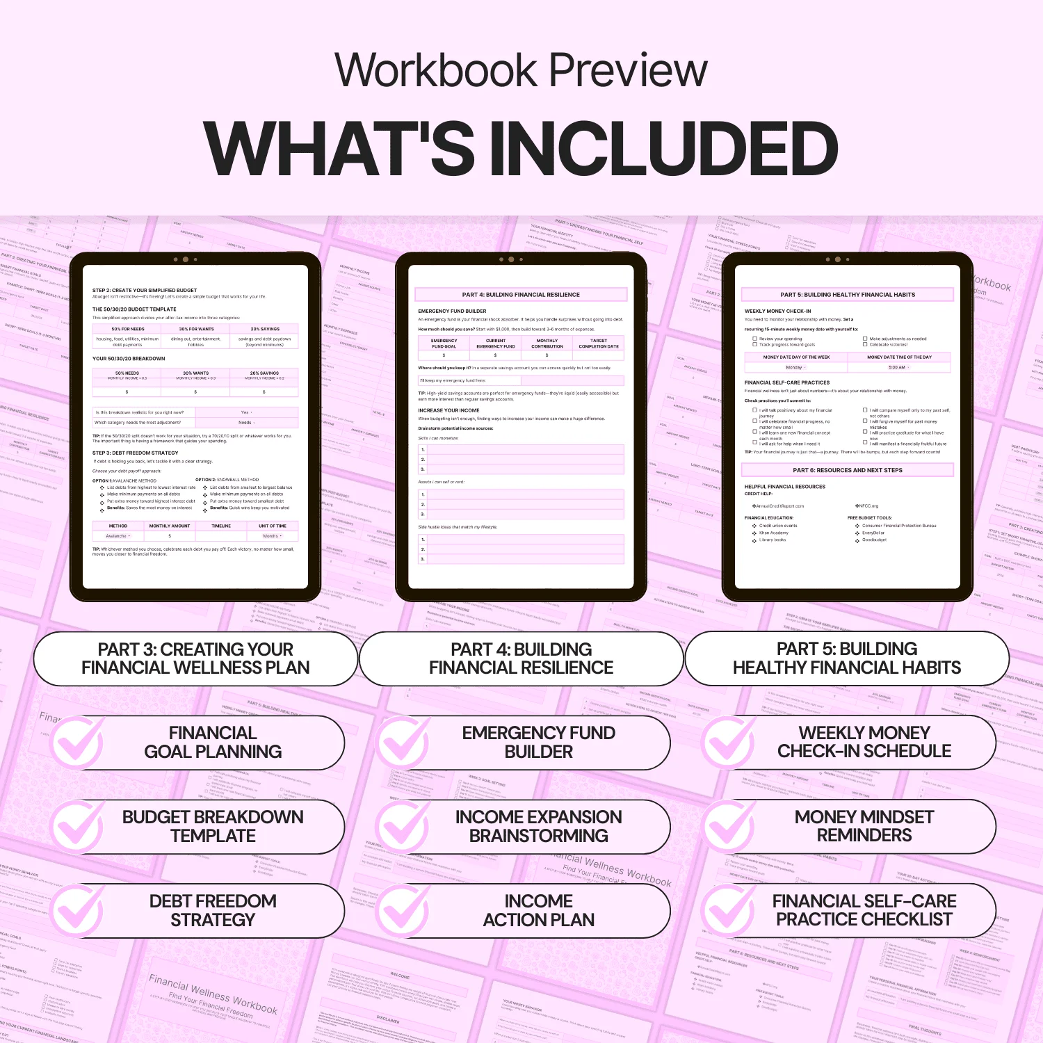 Financial Wellness Workbook - Google Docs product image (6)