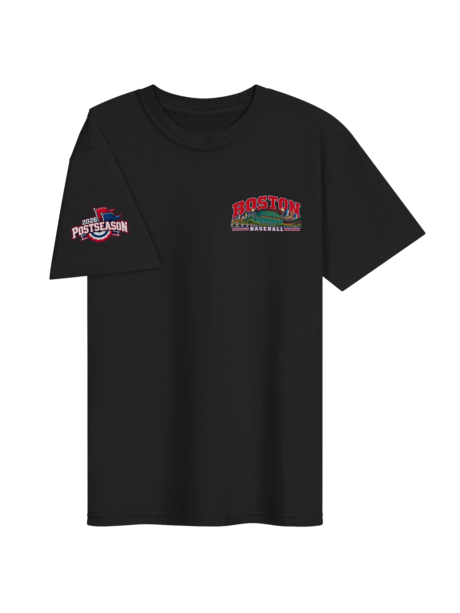 Boston Baseball 2026 "Postseason" Animated Player Back Print T-Shirt product image (3)