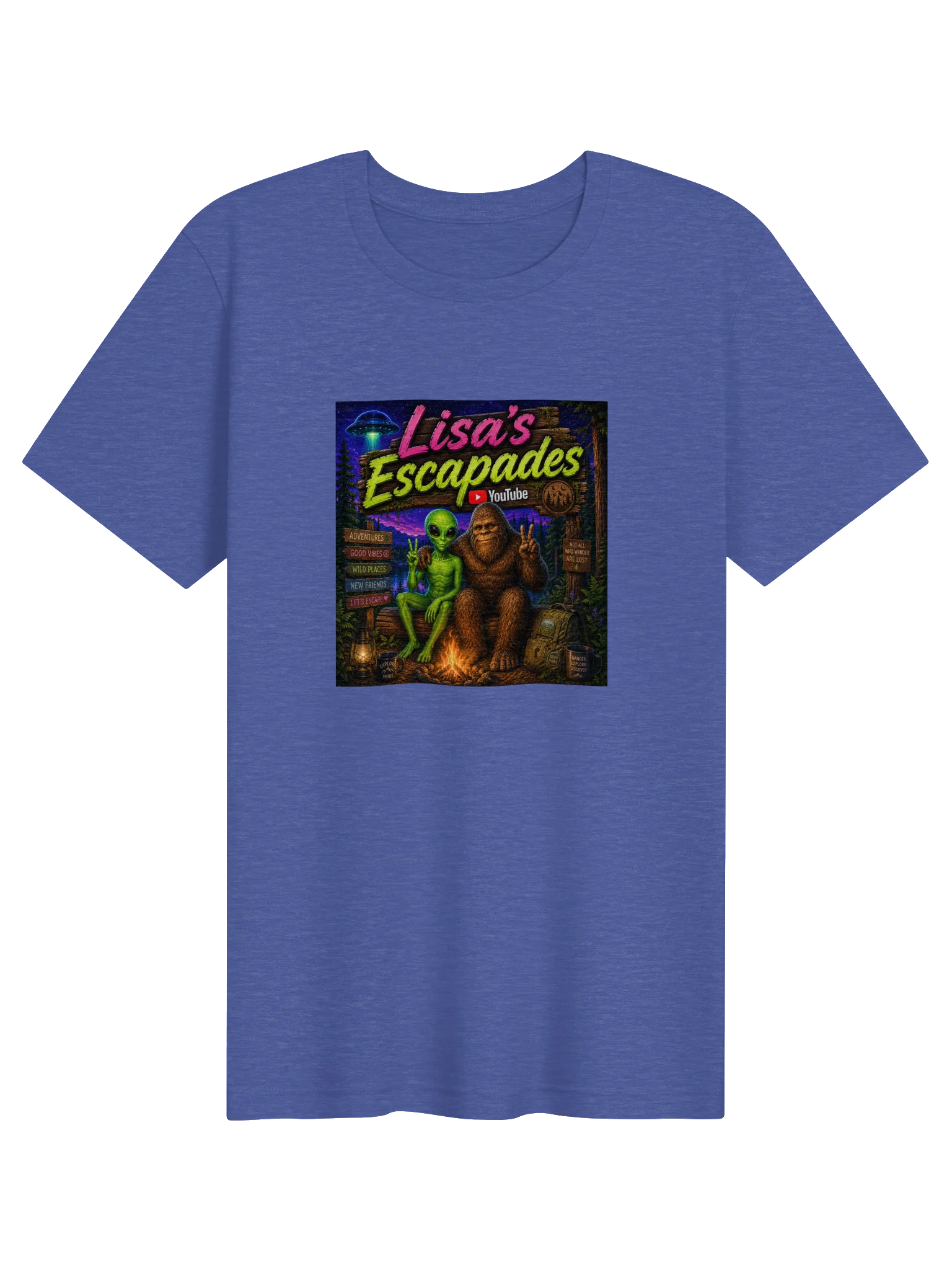 Lisa’s Escapades Bigfoot And Friends Tee product image (1)