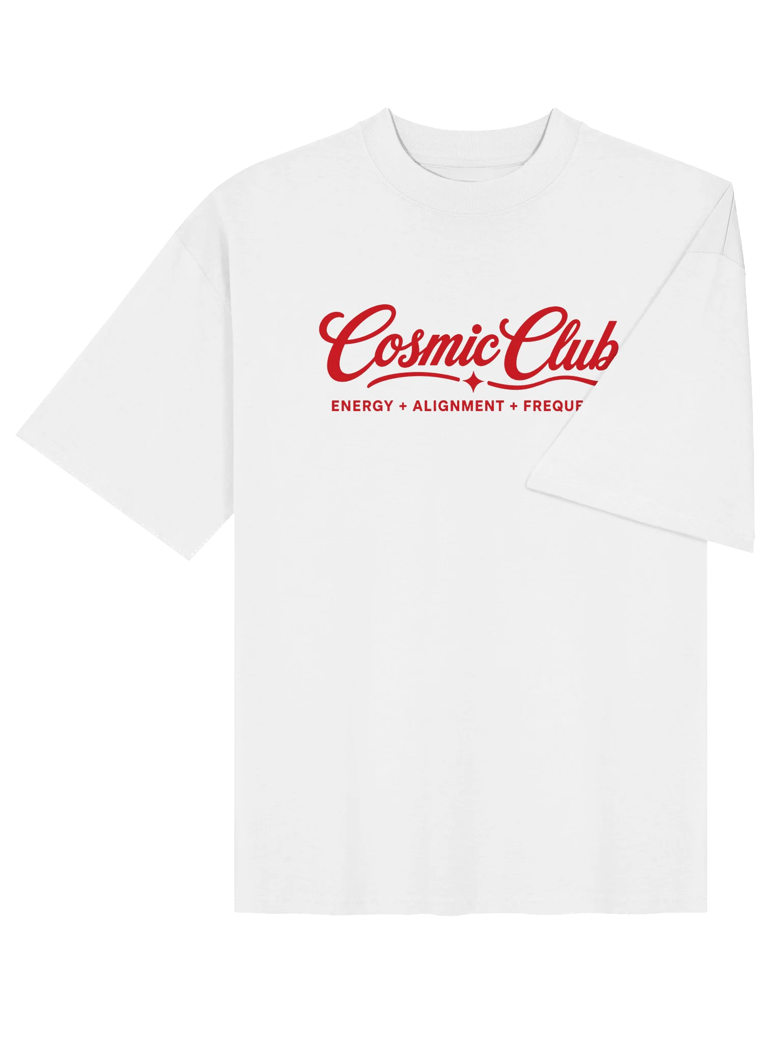 Cosmic Club Oversized Tee White product image (4)