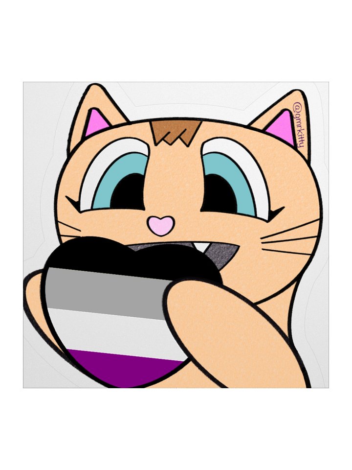 Ace Pride Kitty Sticker product image (2)