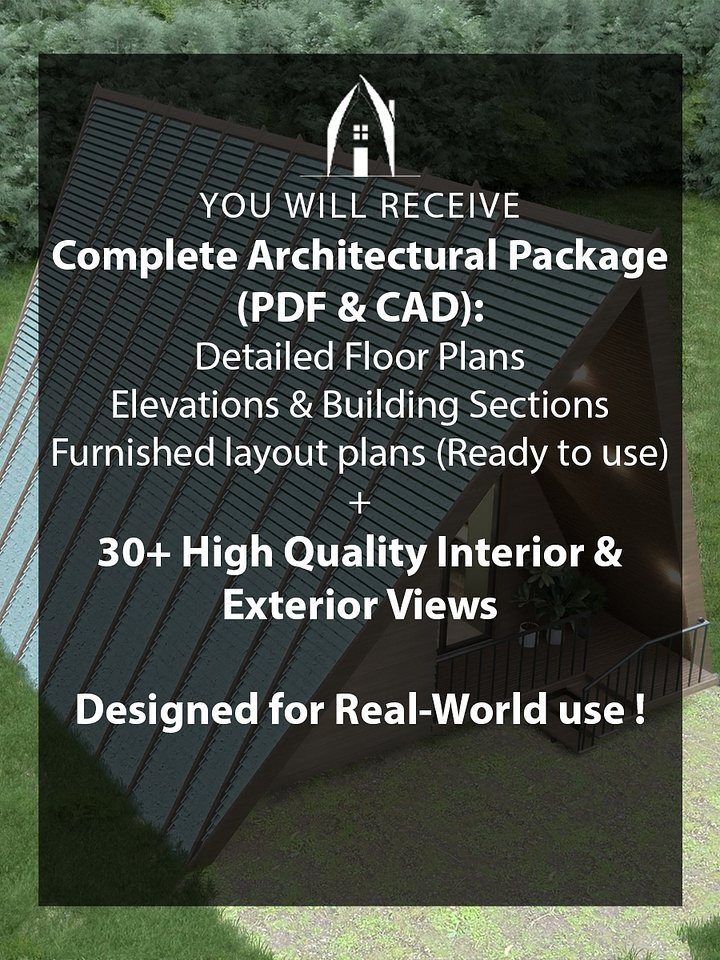 A Frame House 063 - Drawings\Blueprints CAD + PDF - Metric + Imperial product image (2)