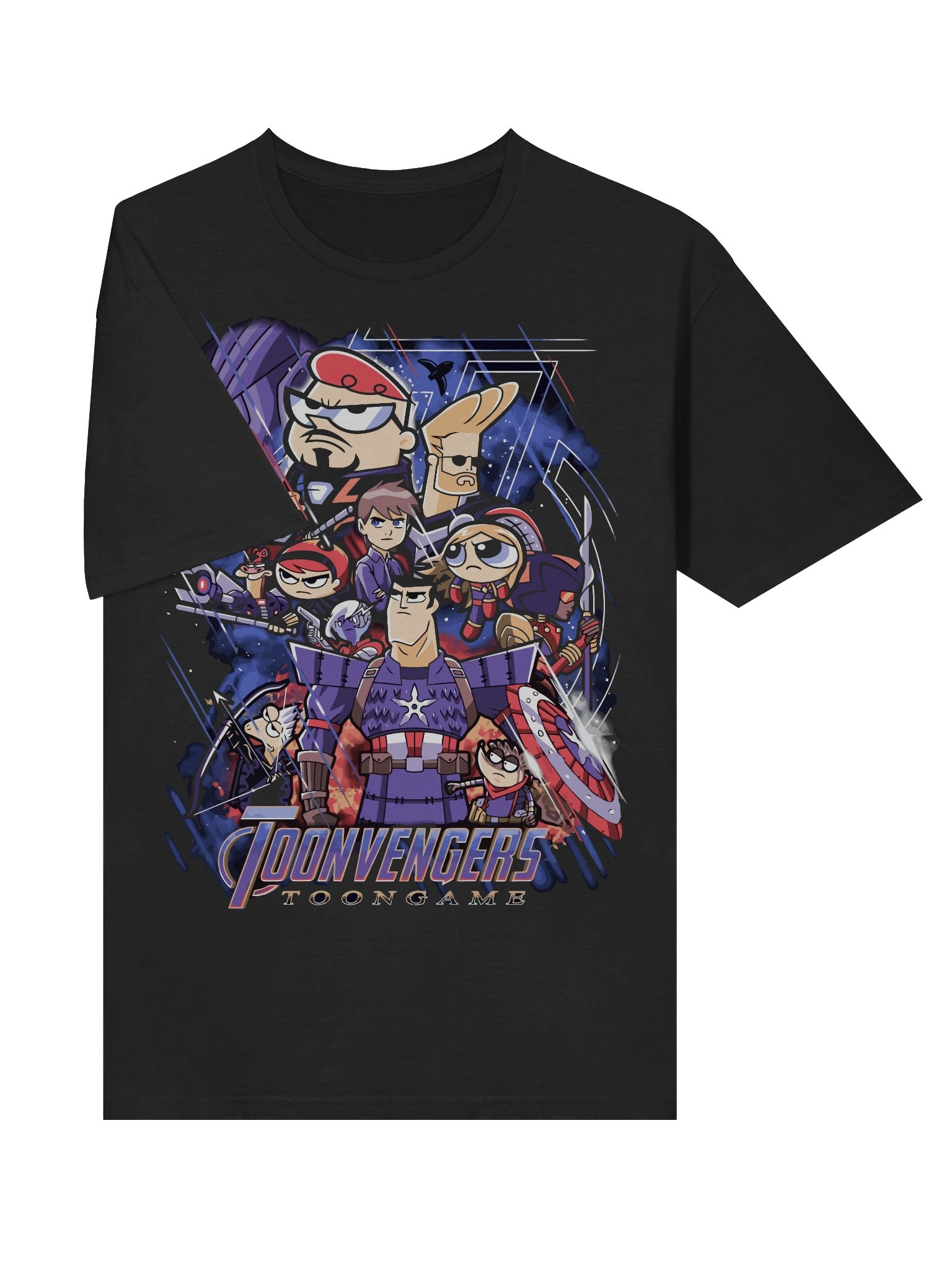 Toonvengers Assemble – Cartoon Hero Mashup – Gildan Softstyle T-Shirt product image (3)