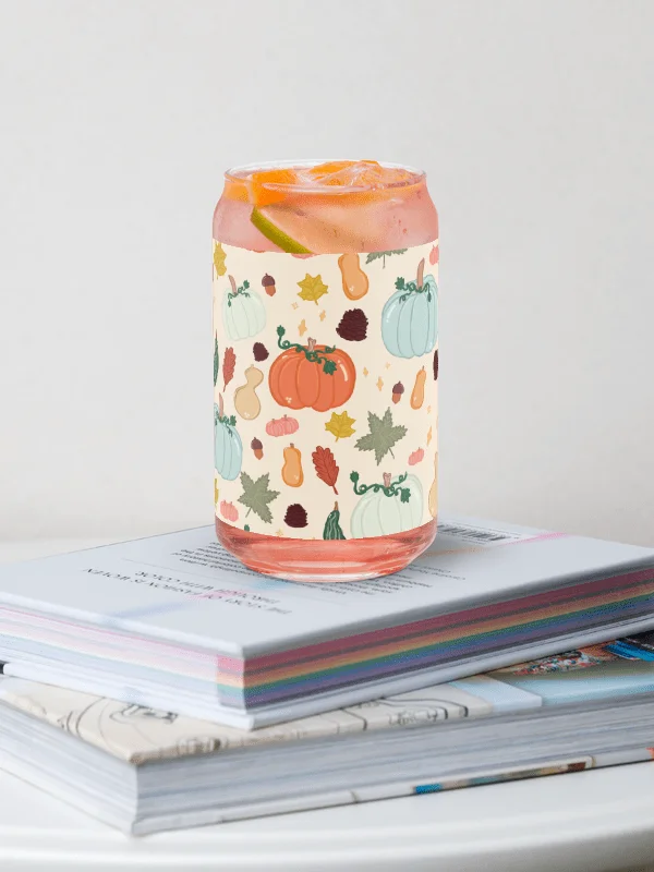 Everything Autumn Pattern Glass Tumbler product image (1)