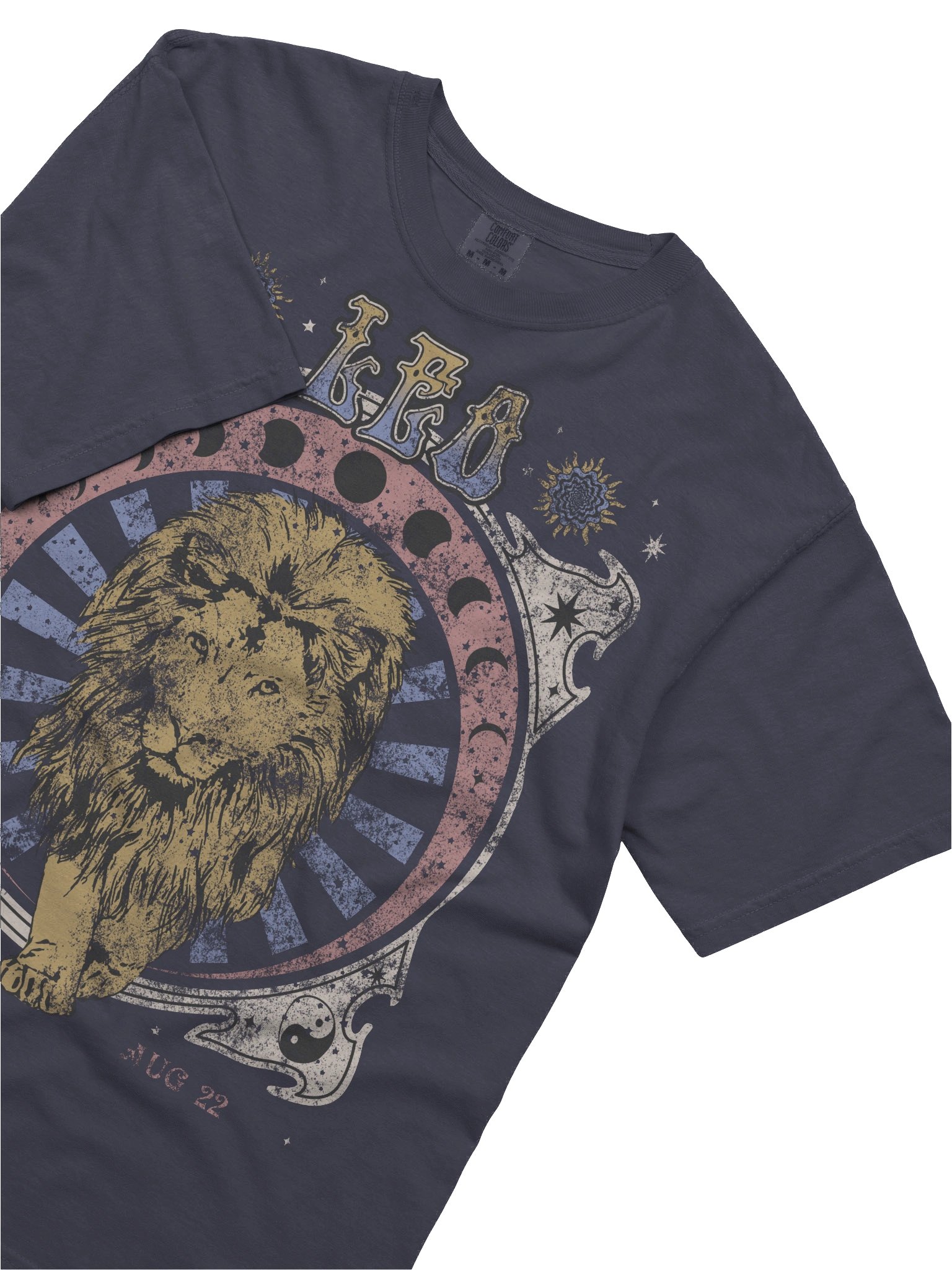 Leo Zodiac Shirt – Vintage Lion Astrology Graphic Tee (July 23 – August 22) product image (22)