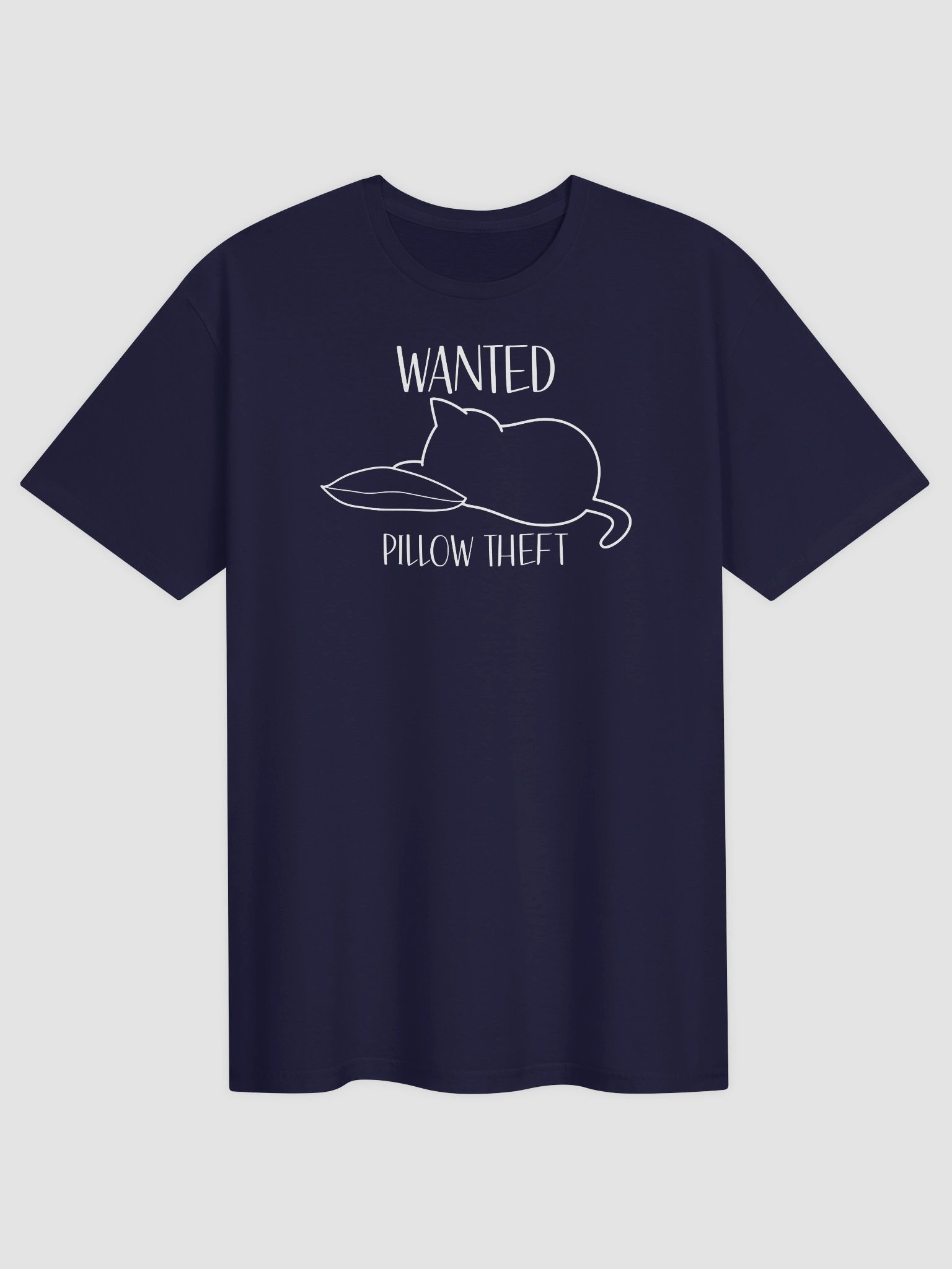 Wanted (Pillow Theft - White Print) - Unisex Adult Super Soft Lightweight T-shirt product image (1)