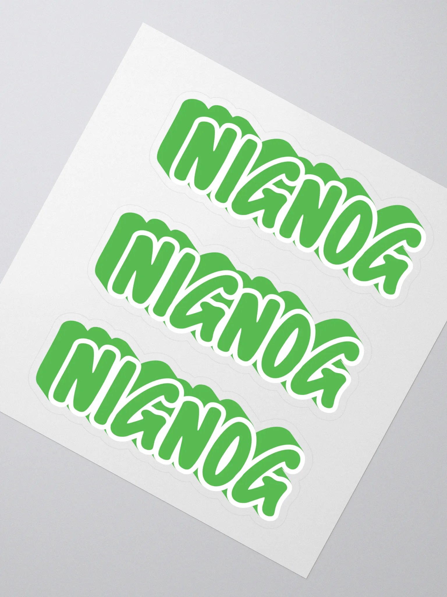 GREEN NigNog Stickers product image (2)